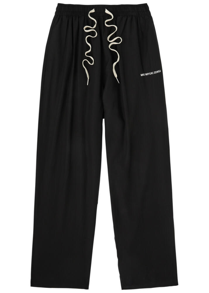 Mki Miyuki Zoku Logo-embroidered Trousers - Black Cover