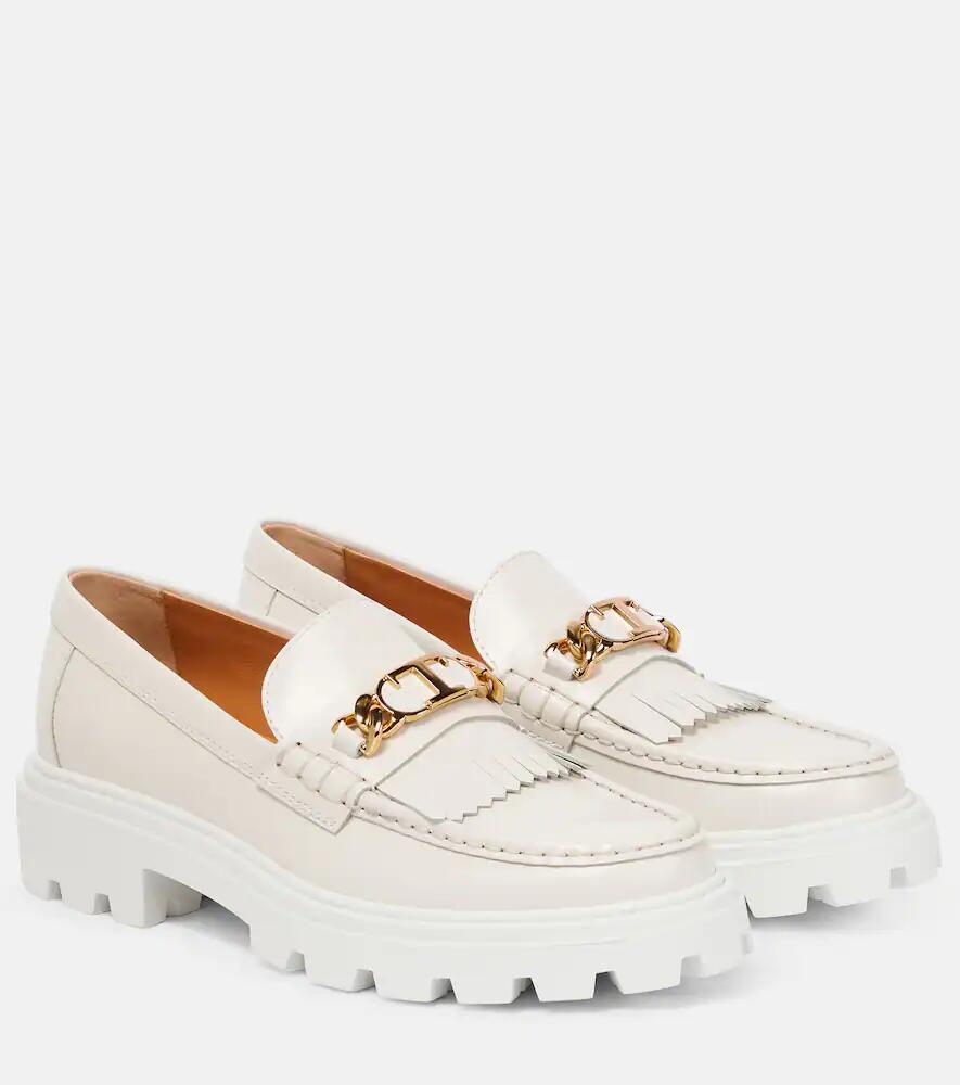 Tod's Fringed leather loafers Cover