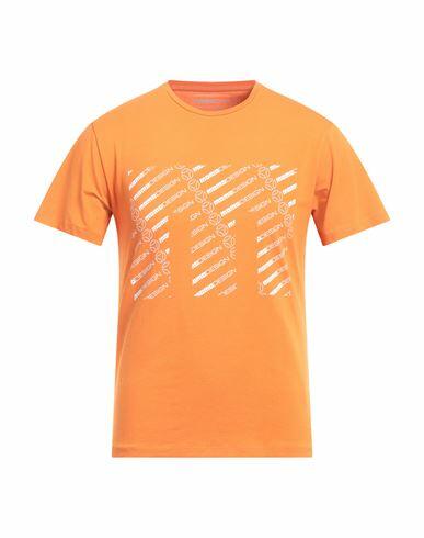 Momo Design Man T-shirt Orange Cotton, Elastane Cover