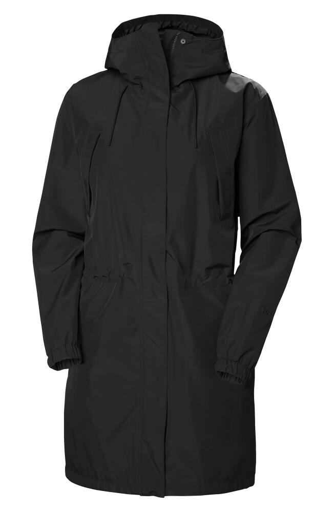 Helly Hansen T2 Hooded Waterproof Raincoat in Black Cover