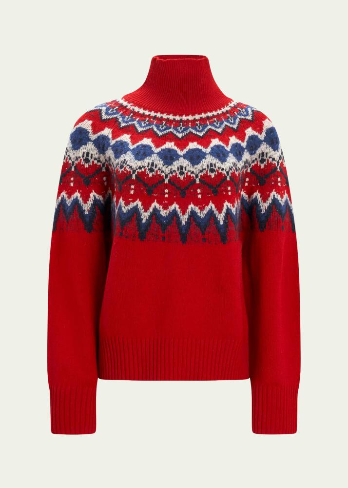 Altuzarra Soleil Fair Isle Wool Turtleneck Sweater Cover