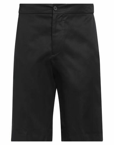 Alexander Mcqueen Man Shorts & Bermuda Shorts Black Cotton Cover