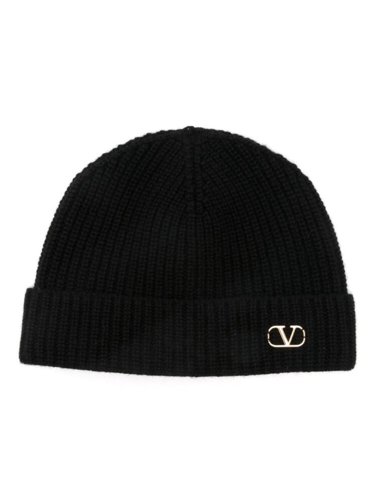 Valentino Garavani VLogo beanie hat - Black Cover