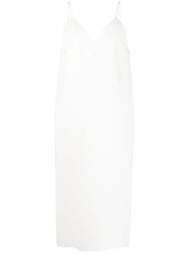 QUIRA lined straight dress - White Cover