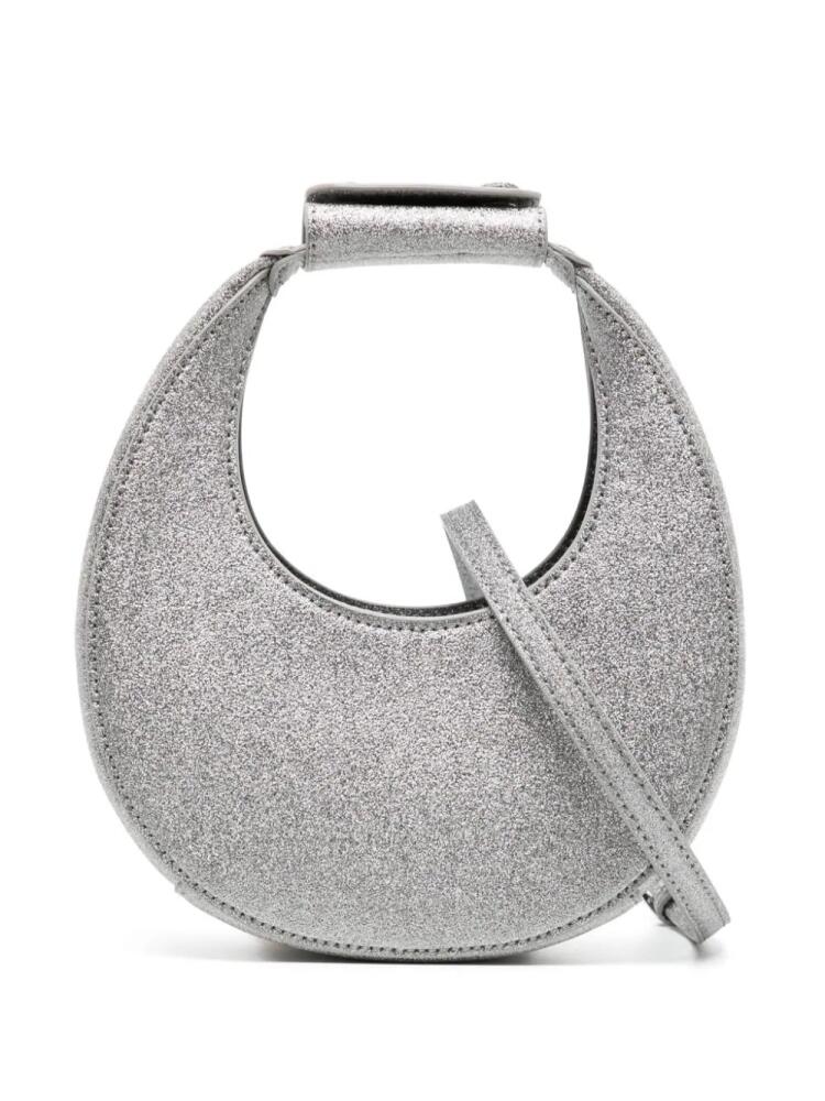 STAUD Good Night Moon leather crossbody bag - Silver Cover