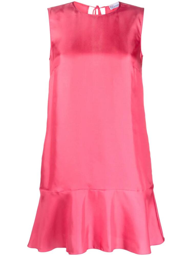 RED Valentino sleeveless ruffle-hem minidress - Pink Cover