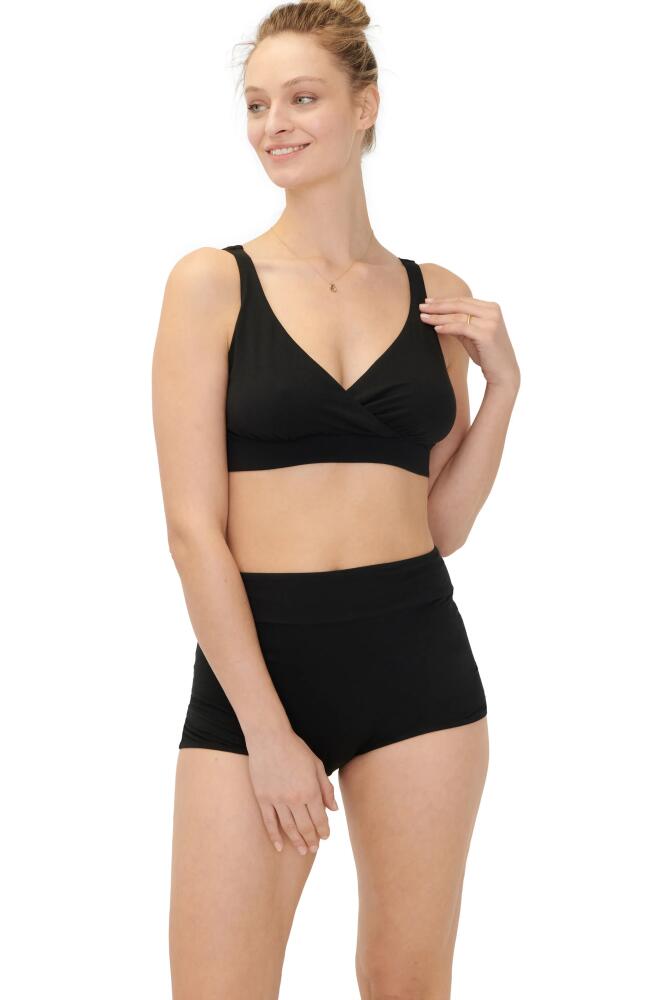 HATCH The High Tuck Postpartum Boyshort Brief in Black Cover