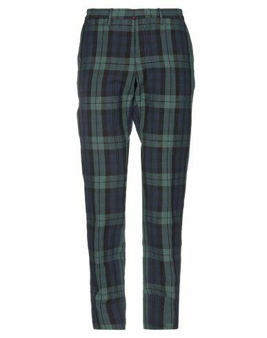 Incotex Man Pants Dark green Cotton, Linen Cover