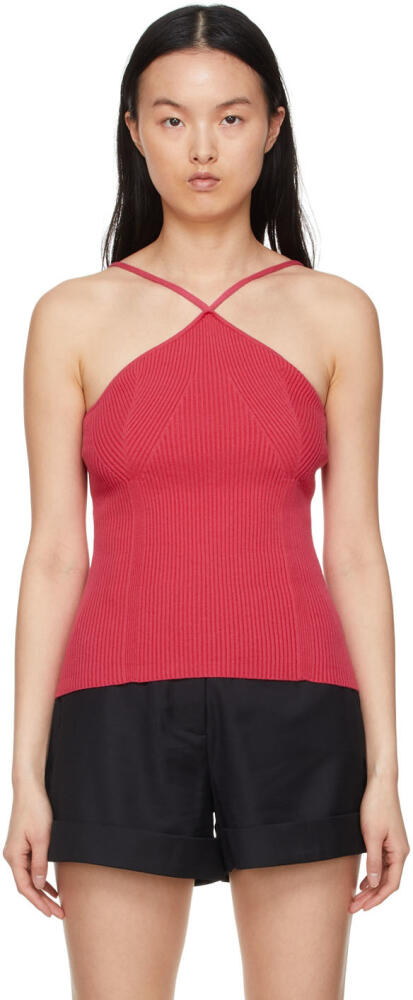 ANNA QUAN Pink Solange Tank Top Cover