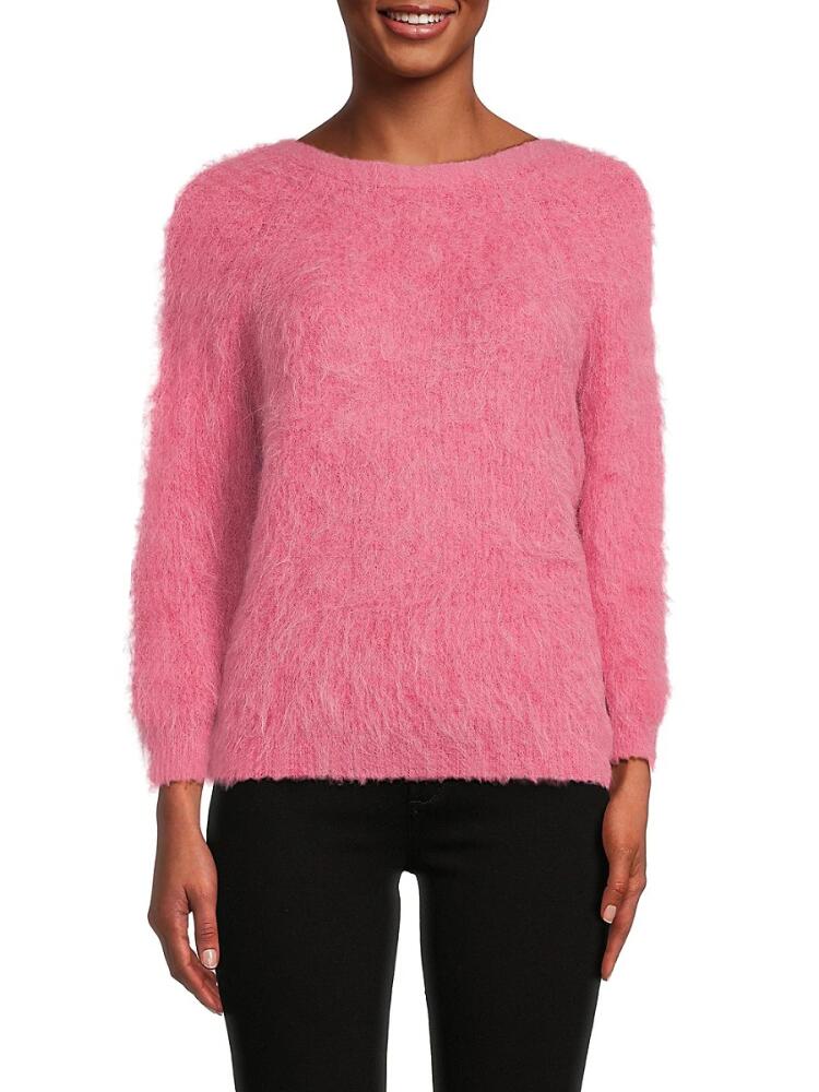 ba & sh Women's Styled Back Alpaca Wool Blend Sweater - Pink Rose Cover