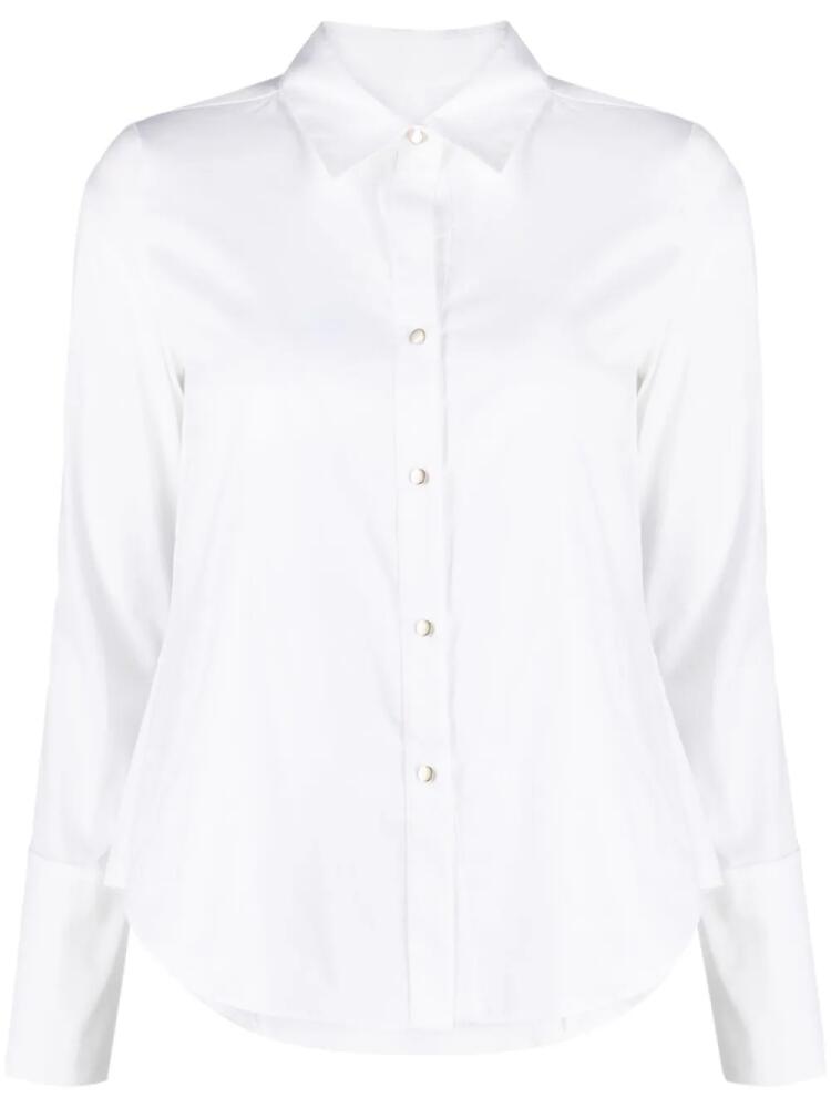 TWP button-up long-sleeved shirt - White Cover