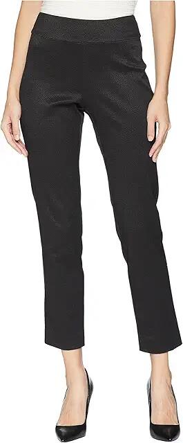 Krazy Larry Pull-On Pique Ankle Pants (Black) Women's Casual Pants Cover