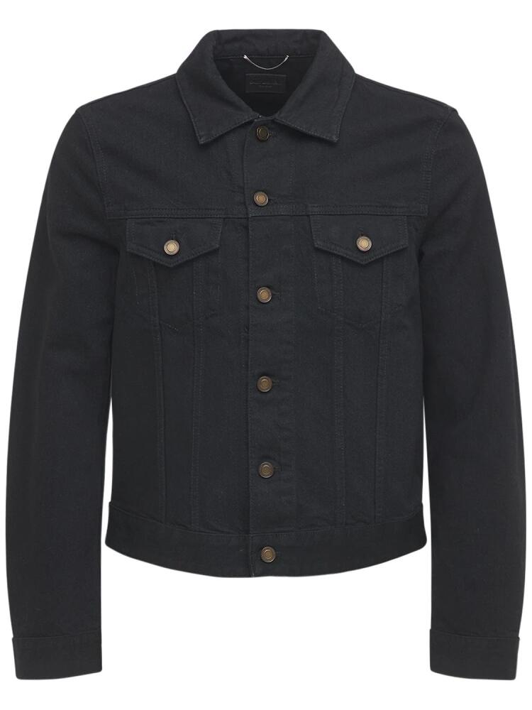 SAINT LAURENT Fitted Cotton Denim Jacket Cover