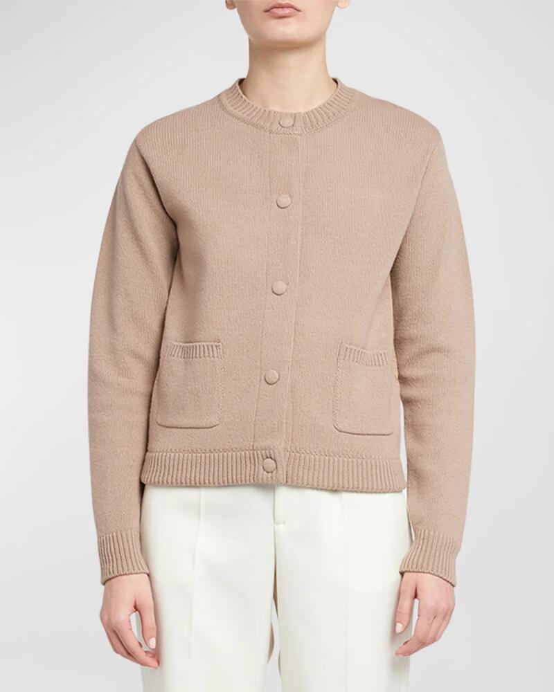 Moncler Carded Wool Lady Cardigan Cover