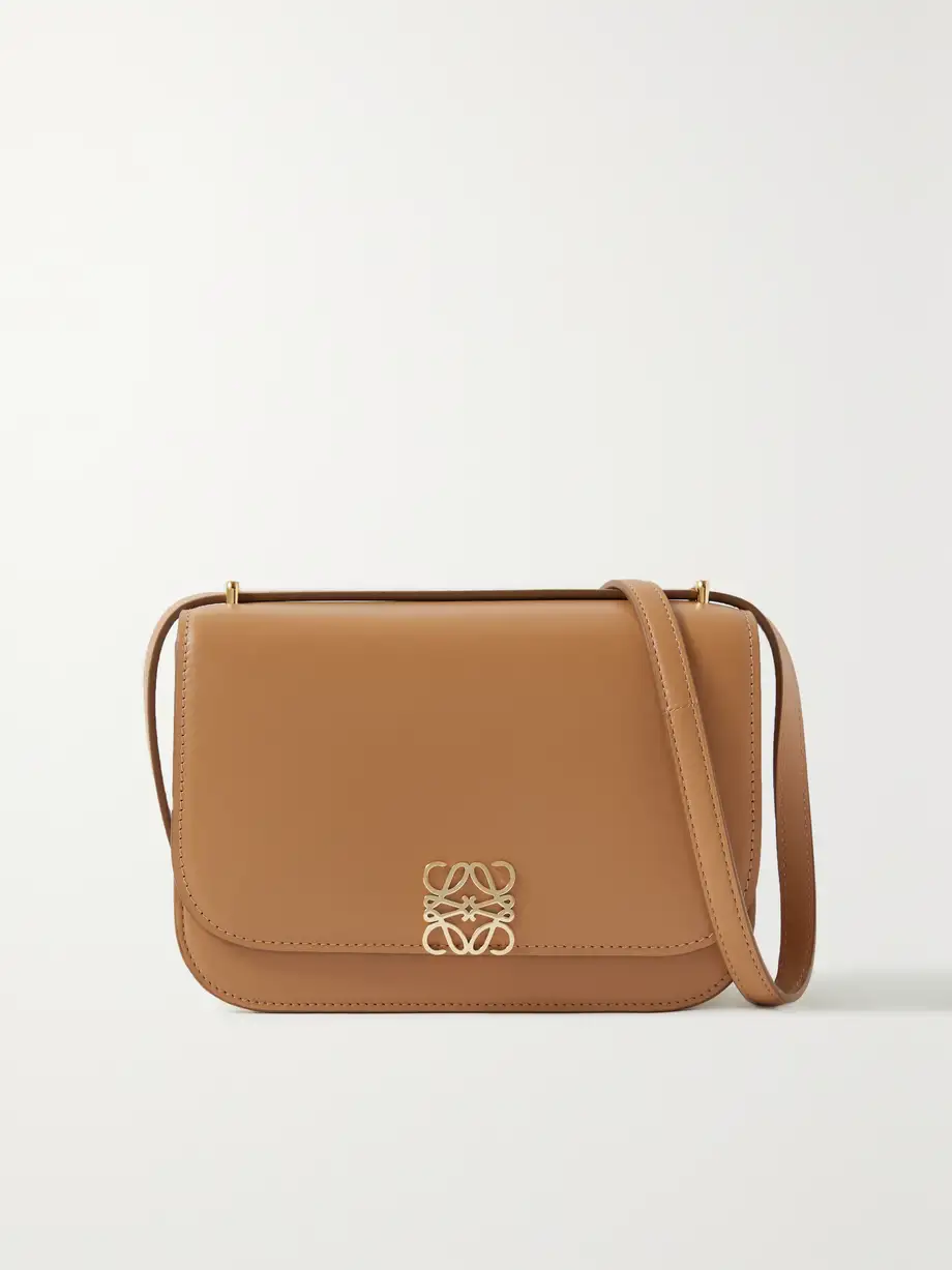 Loewe - Goya Small Leather Shoulder Bag - Neutrals Cover