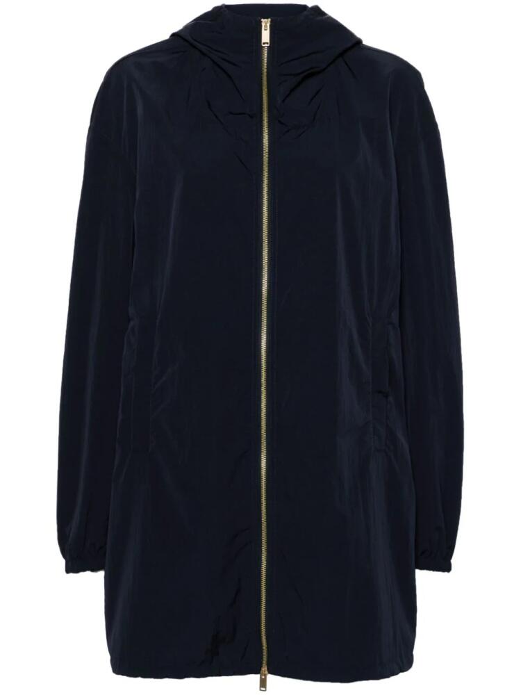 Fabiana Filippi crinkled hooded parka coat - Blue Cover