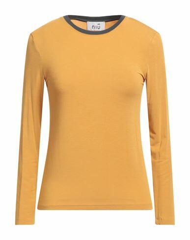 Niū Woman T-shirt Ocher Modal, Elastane Cover