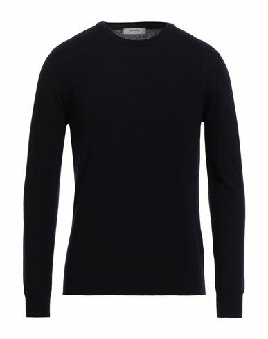 Alpha Studio Man Sweater Midnight blue Wool, Cashmere Cover