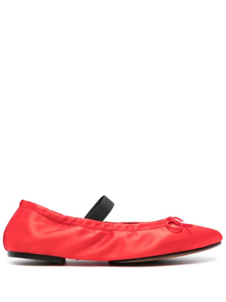 Polo Ralph Lauren Polo Pony satin ballerina shoes - Red Cover