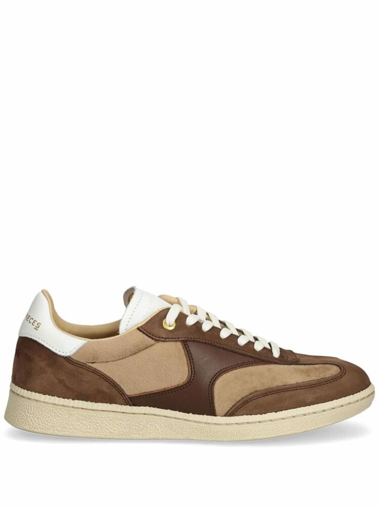 Filling Pieces panelled design trainers - Brown Cover