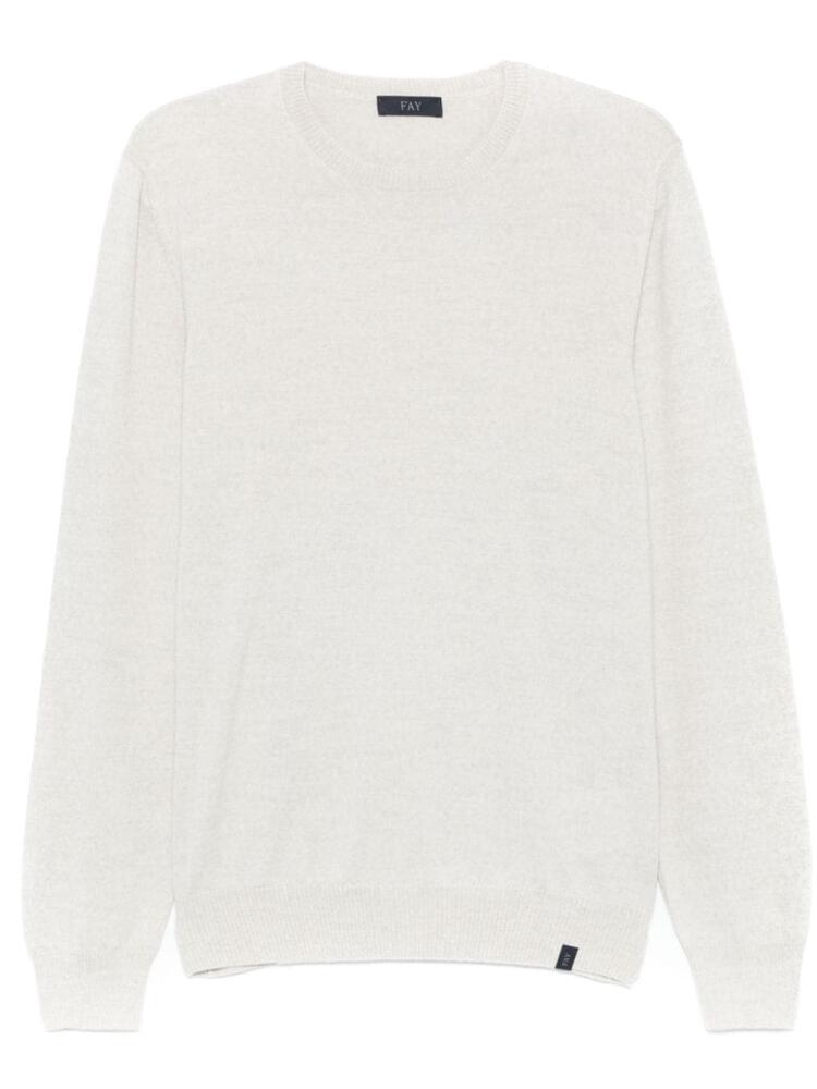 Fay wool sweater - Neutrals Cover