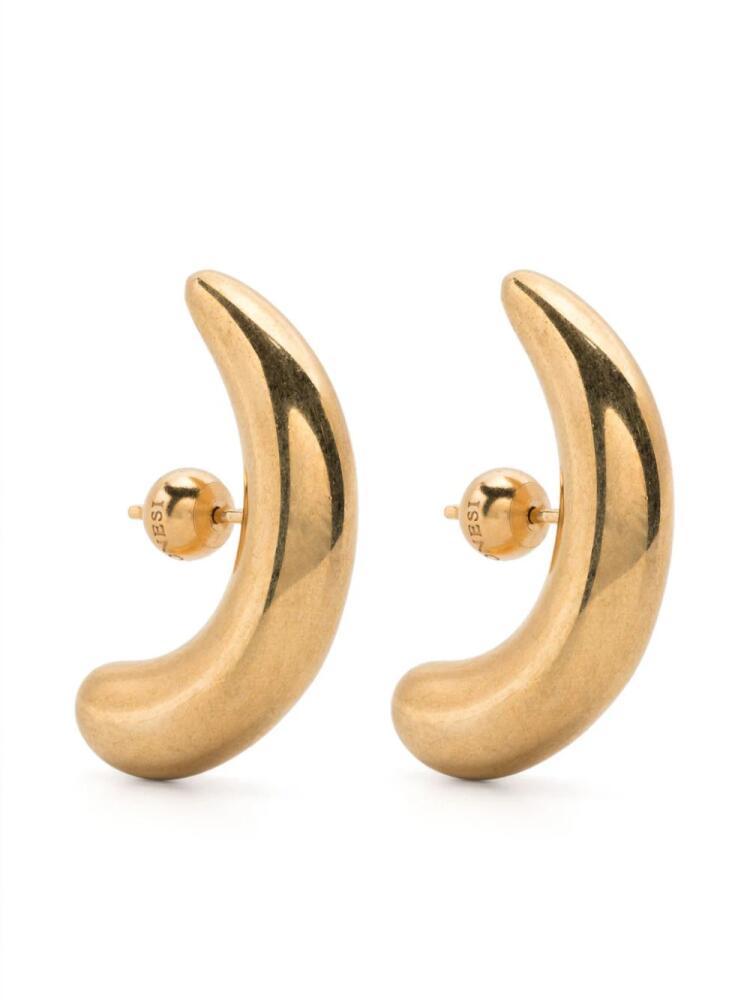 Panconesi half moon hoop earrings - Gold Cover