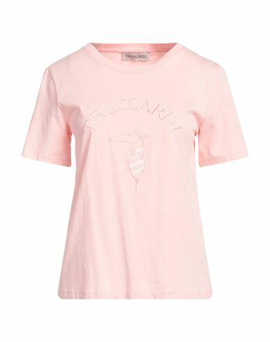 Trussardi Woman T-shirt Light pink Cotton Cover