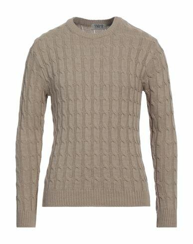 Tsd12 Man Sweater Sand Acrylic, Wool Cover