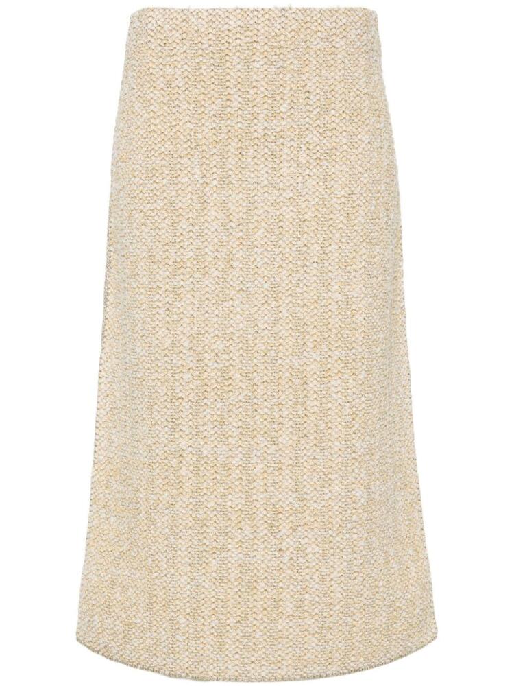 Fabiana Filippi tweed pencil skirt - Gold Cover