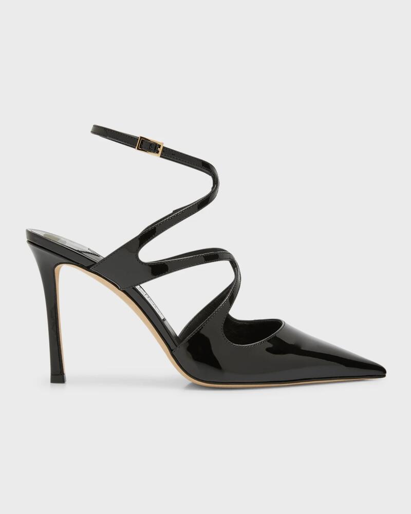 Jimmy Choo Azia Patent Crisscross Pumps Cover