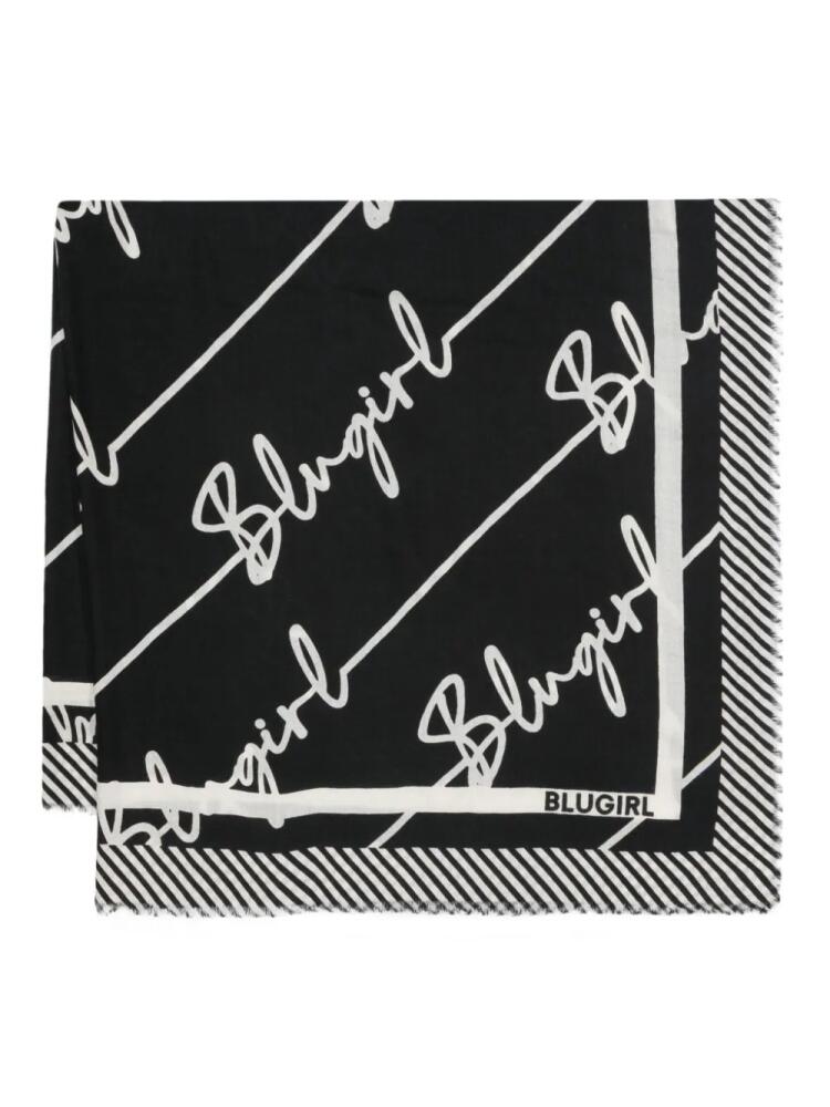 Blugirl monogram scarf - Black Cover