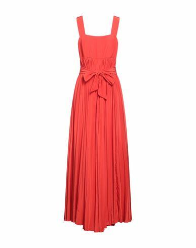 P. a.r. o.s. h. Woman Maxi dress Coral Polyester Cover