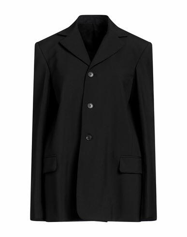 Quira Woman Blazer Black Wool Cover