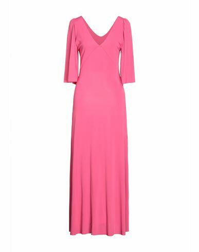 Kaos Woman Maxi dress Fuchsia Acetate, Polyamide, Elastane Cover