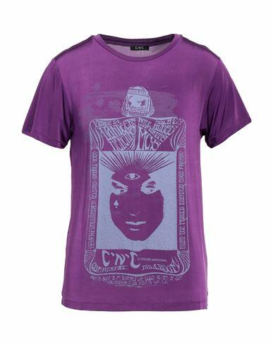 C'n'c' Costume National Man T-shirt Mauve Viscose, Elastane Cover