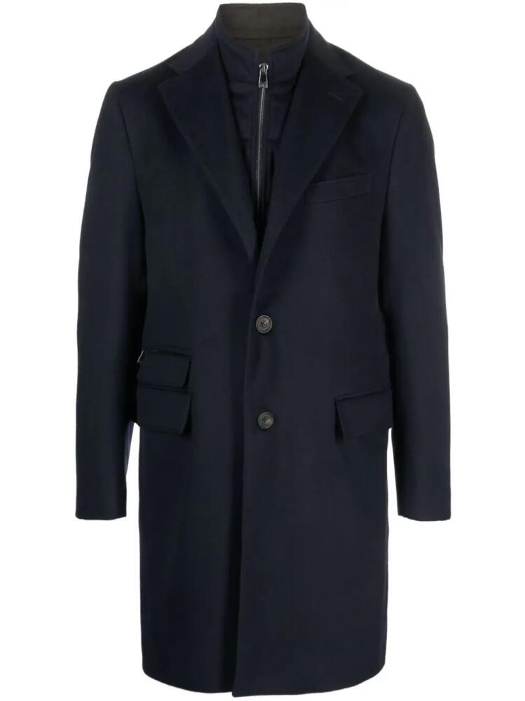 Corneliani layered single-breasted blazer - Blue Cover