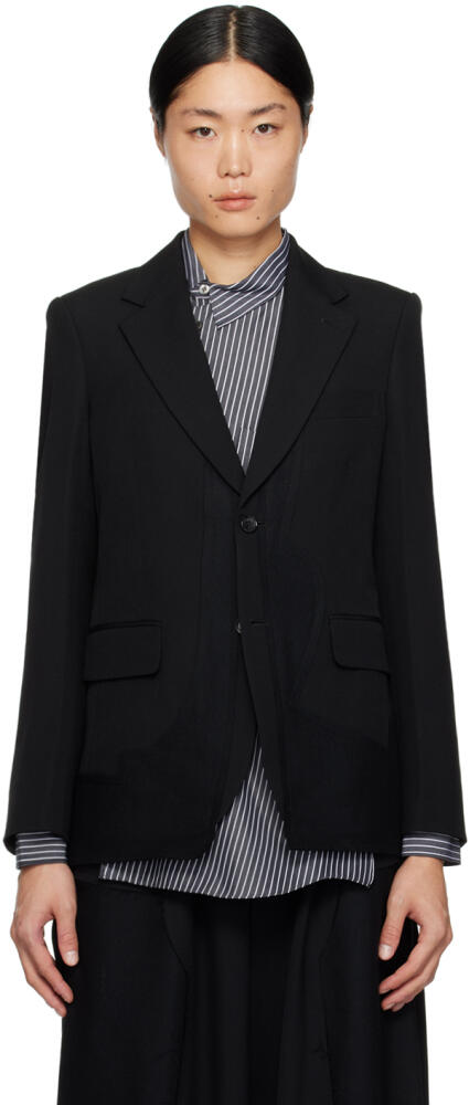 Black Comme des Garçons Black Felted Blazer Cover