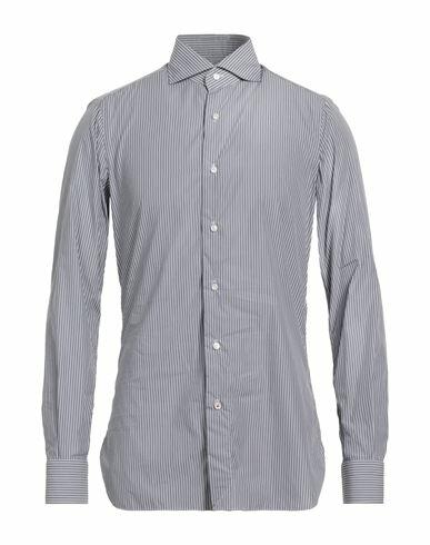 Isaia Man Shirt Grey Size 15 ½ Cotton Cover