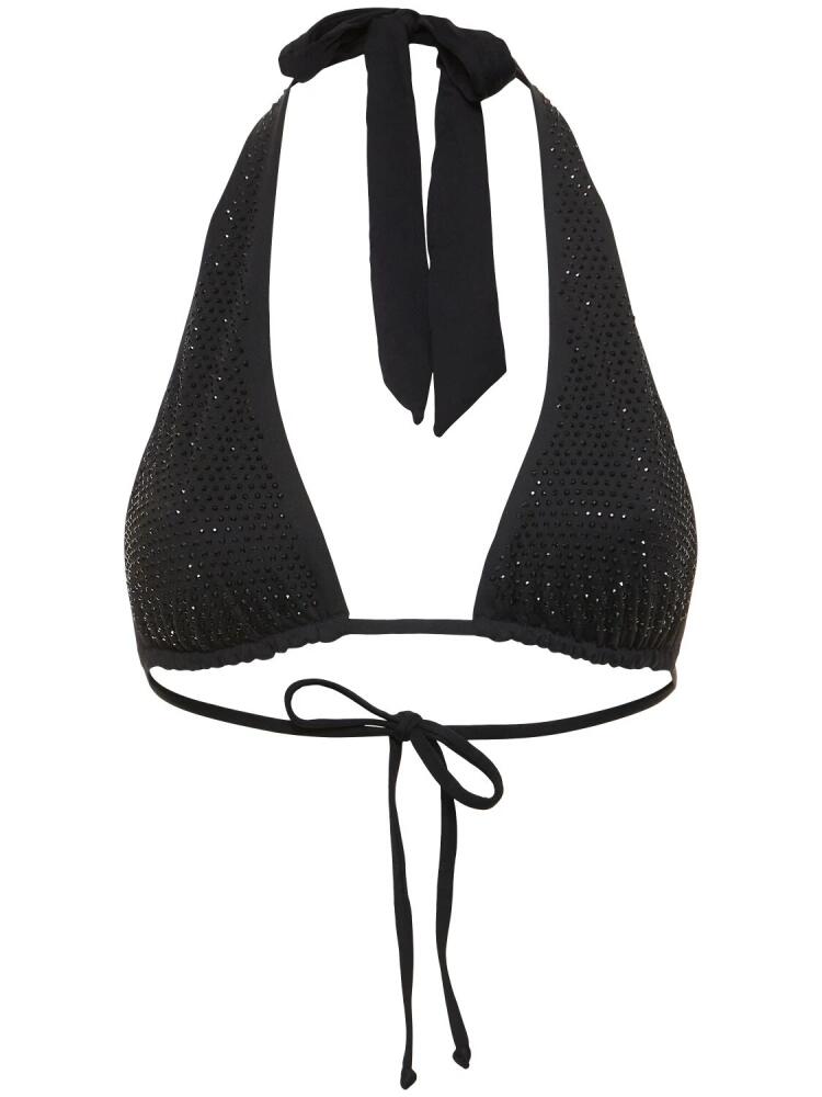 WEWOREWHAT Self-tie Triangle Bikini Top Cover