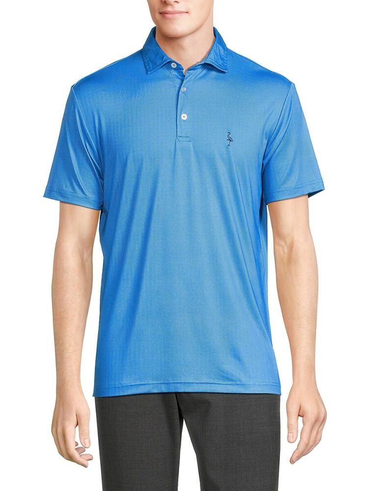 TailorByrd Men's Chevron Polo - Admiral Blue Cover