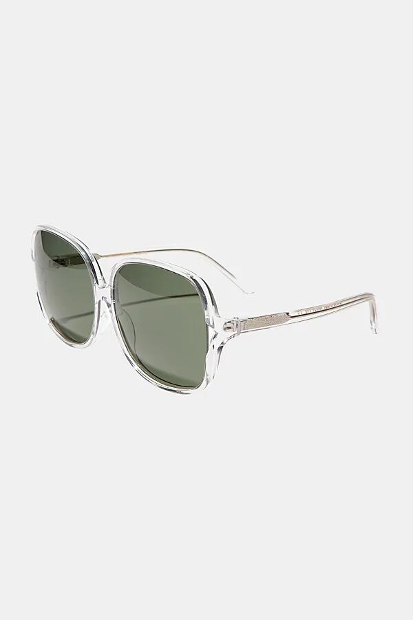 Sunglass Museum Jackie Polarized Boho Sunglasses in Clear/Green Cover