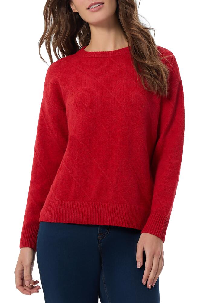 Jones New York Drop Shoulder Crewneck Sweater in Deep Rouge Cover