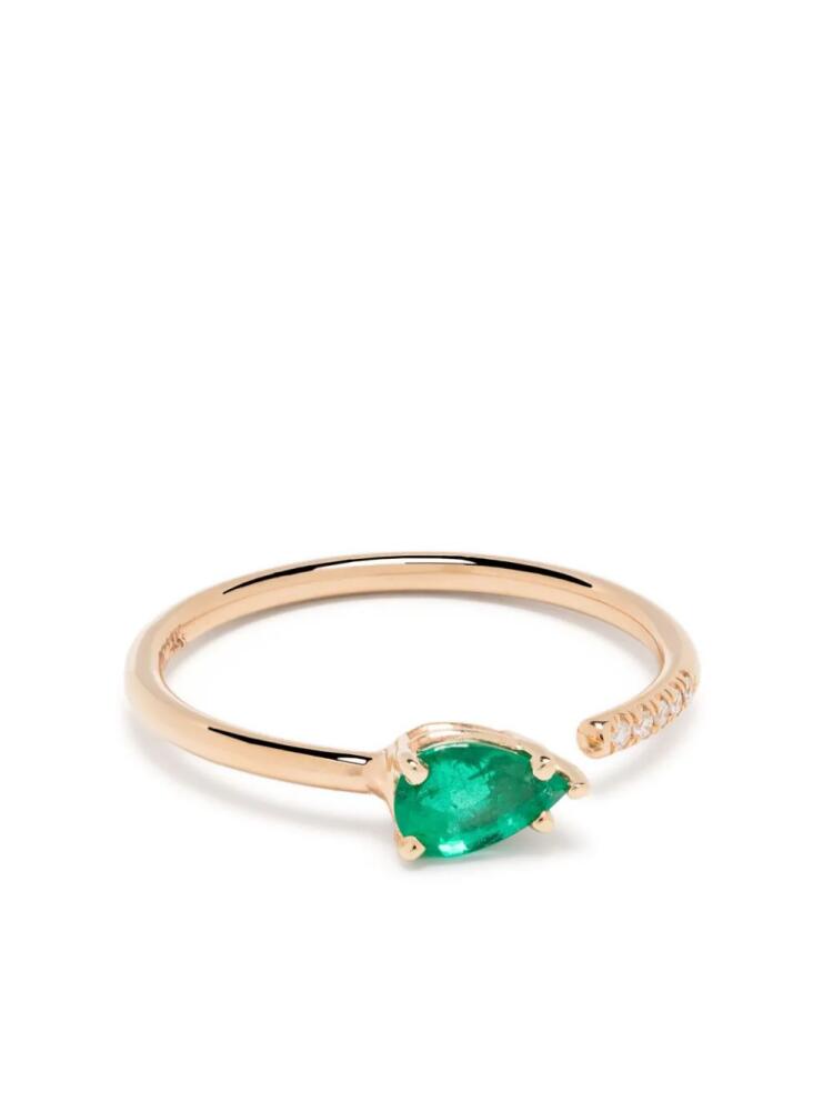 Zoë Chicco 14kt yellow gold emerald and diamond open ring Cover