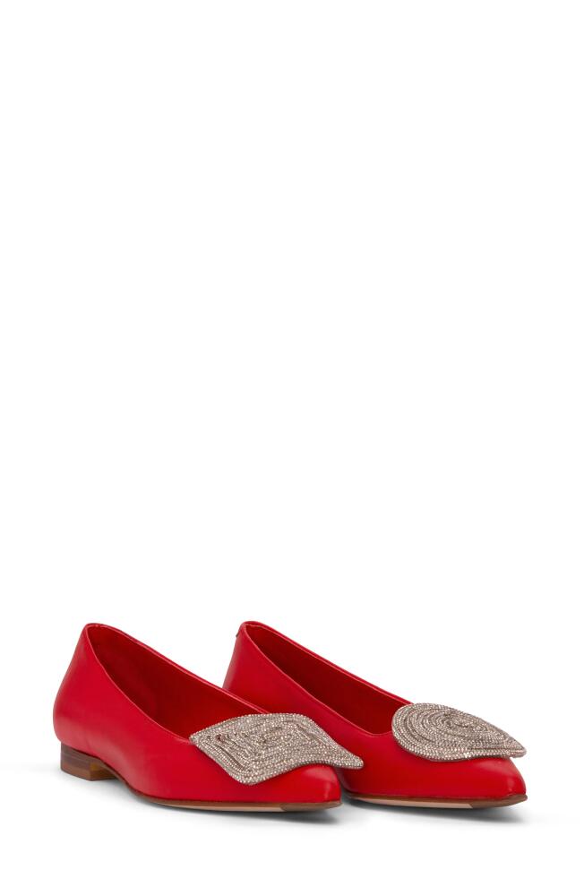 BEAUTIISOLES Bonnie Pointed Toe Ballet Flat in Red Cover