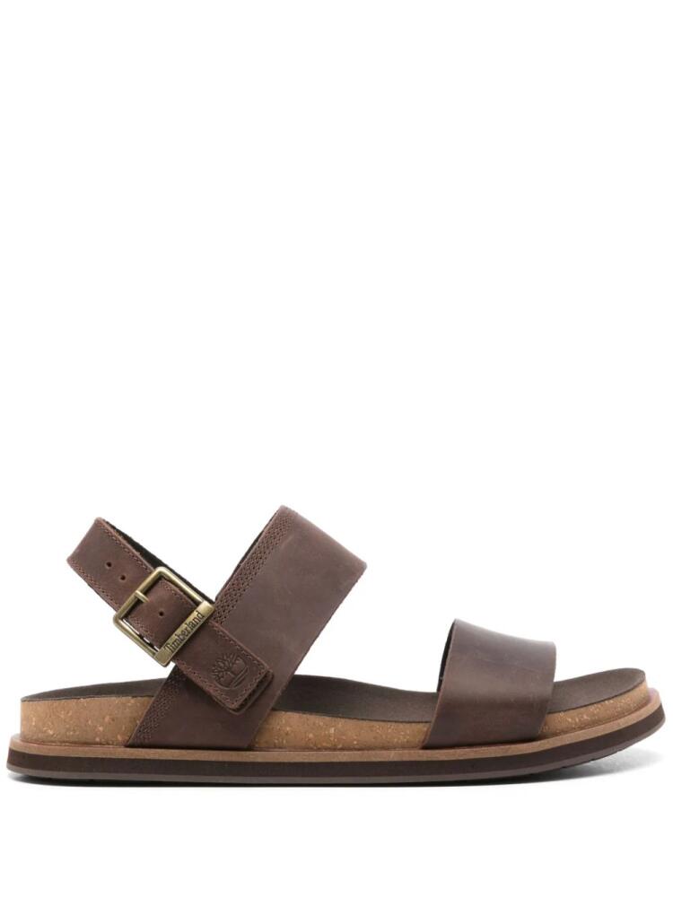 Timberland double-strap leather sandals - Brown Cover