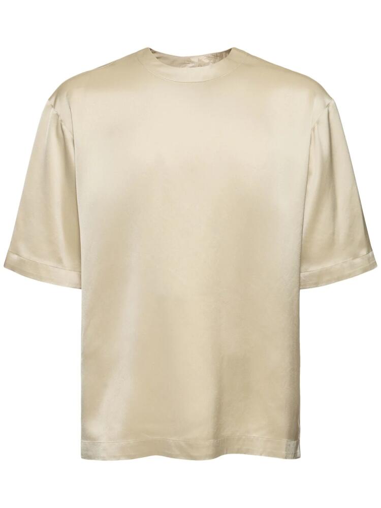 NANUSHKA Boxy Tech Satin T-shirt Cover