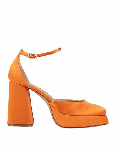 Roberto Festa Woman Pumps Orange Textile fibers Cover