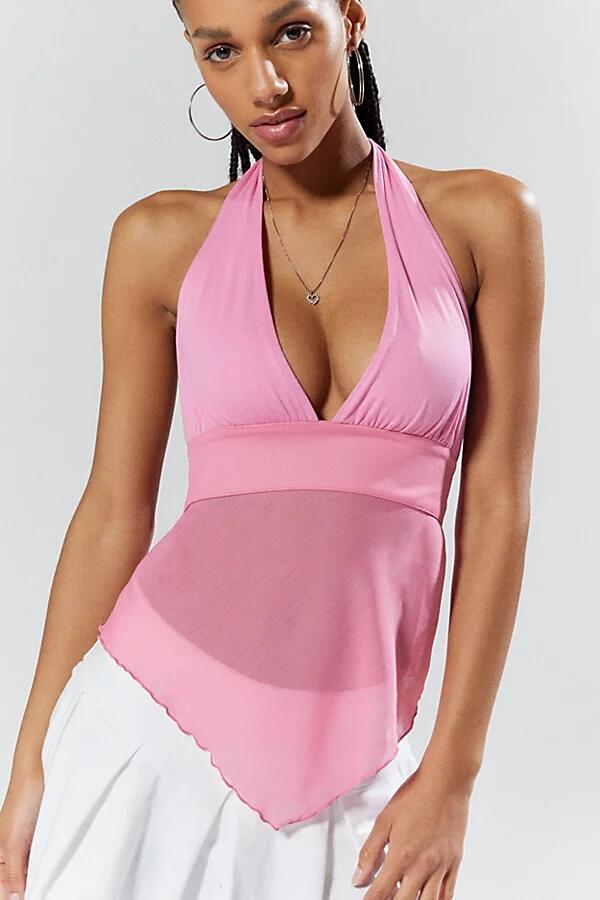 Silence + Noise Jessa Halter Top in Pink Cover