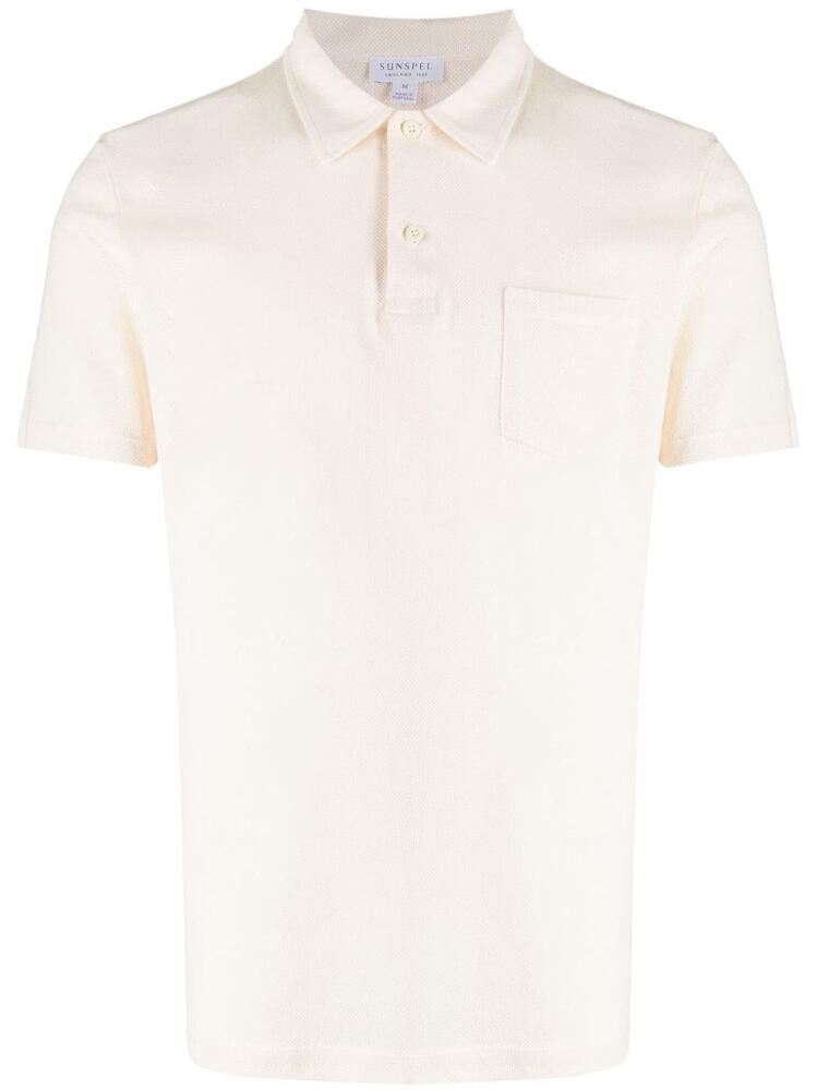 Sunspel short-sleeves cotton polo shirt - Neutrals Cover