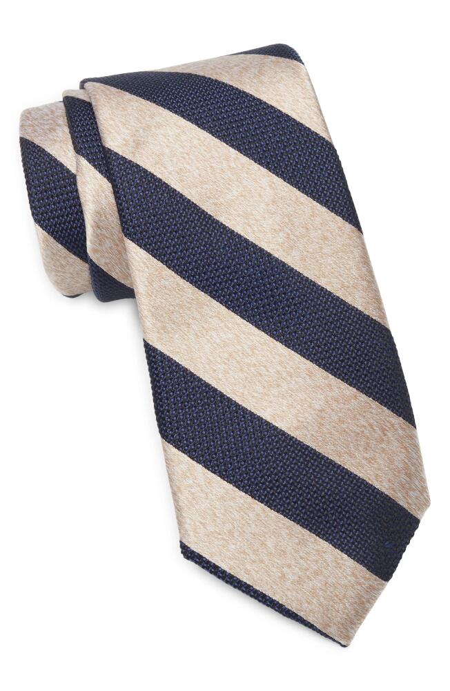 Nordstrom Mora Stripe Silk Tie in Taupe Cover